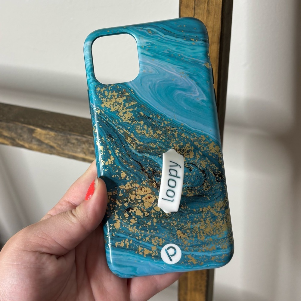 Loopy LEFTY Jasper Case Blue and Gold Phone Case iPhone 11 Pro Max